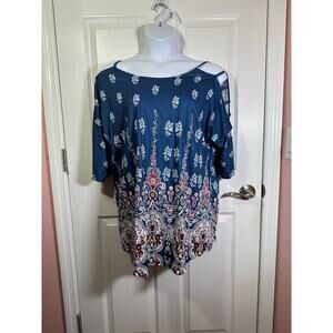Dreagal 3xl half sleeve boho top